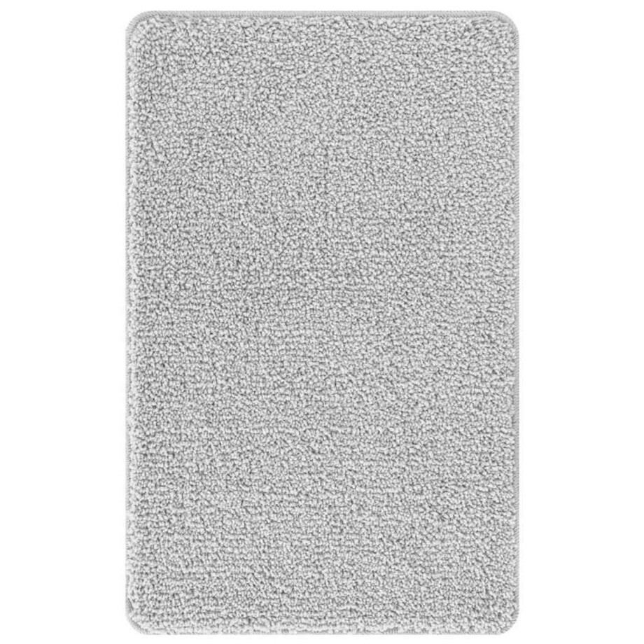 vidaXL - 2-delige - Badmat - Set - Grijs - Polypropyleen - Antislip vidaXL - 2-delige - Badmat - Set - Grijs - Polypropyleen - Antislip afbeelding 1