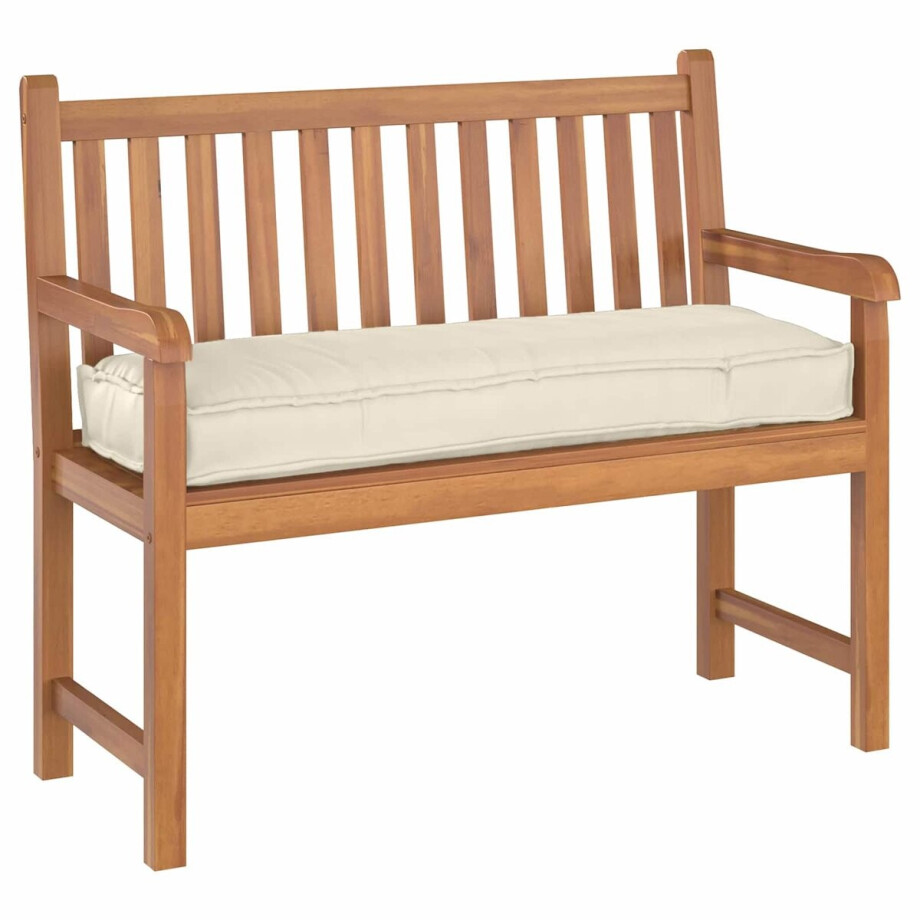 vidaXL - Kussen - Crème - 120 - x - 40 - x - 8 - cm - Oxford - Stof afbeelding 1