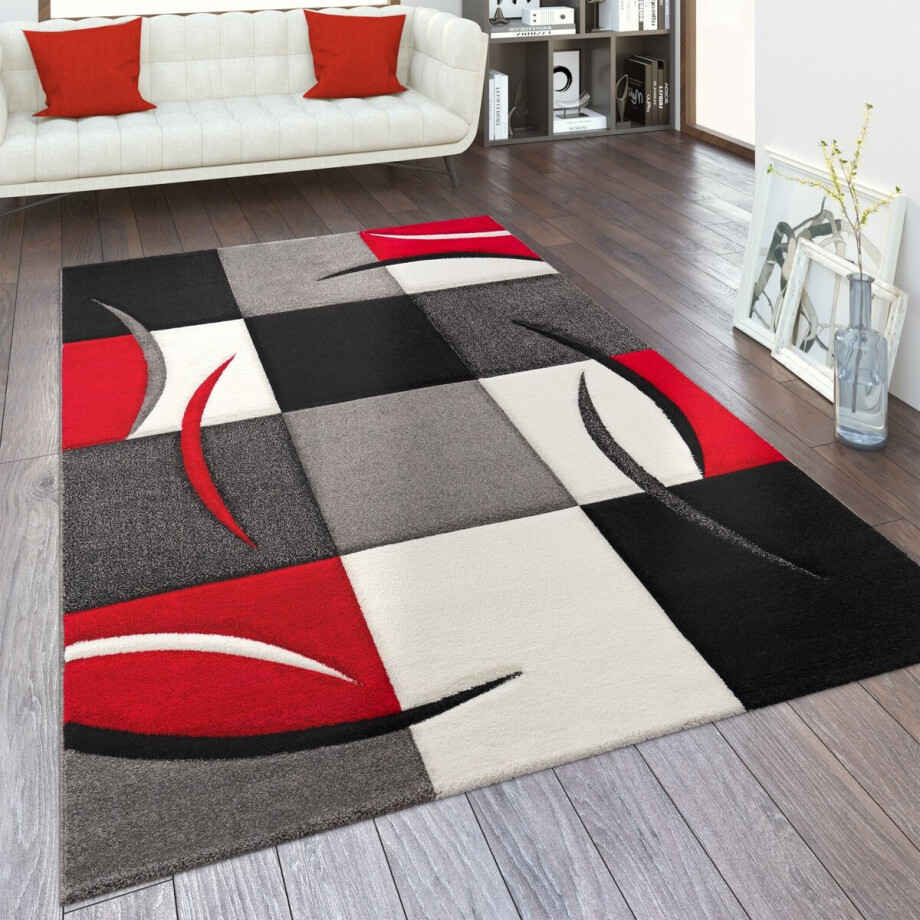 Paco Home Vloerkleed Woonkamer In Versch. Kleuren En Afmetingen Ruitpatroon Strepen 3D-Design Korte Pool 300x400 cm Paco Home Vloerkleed Woonkamer In Versch. Kleuren En Afmetingen Ruitpatroon Strepen 3D-Design Korte Pool 300x400 cm afbeelding 1