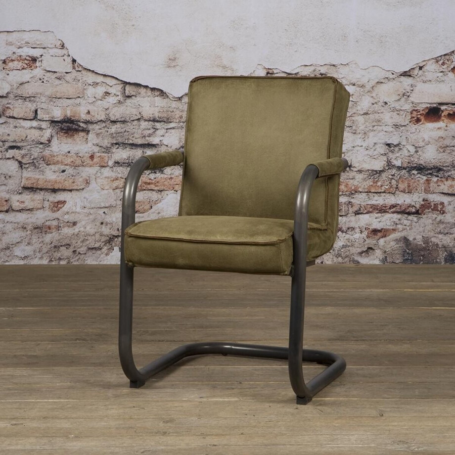 Eetkamerstoel Volano Groen | Stof Eetkamerstoel Volano Groen | Stof afbeelding 1