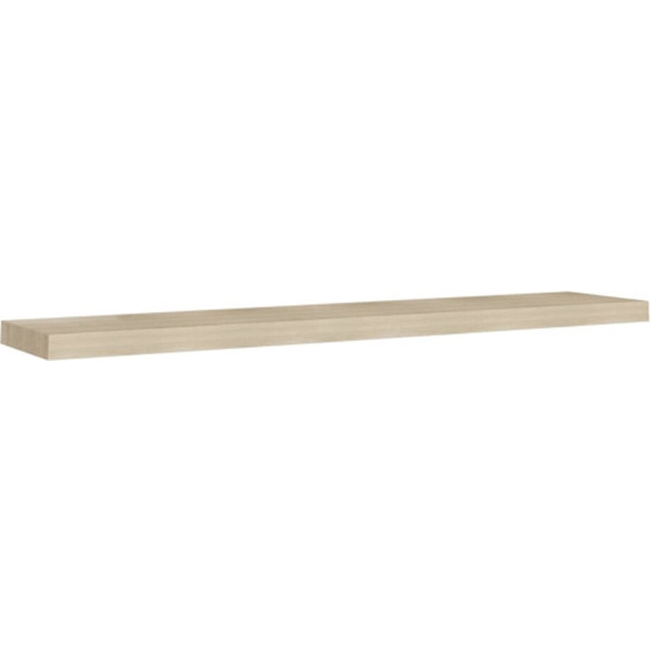 vidaXL - Wandschap - zwevend - 120x23,5x3,8 - cm - MDF - eikenkleurig afbeelding 1