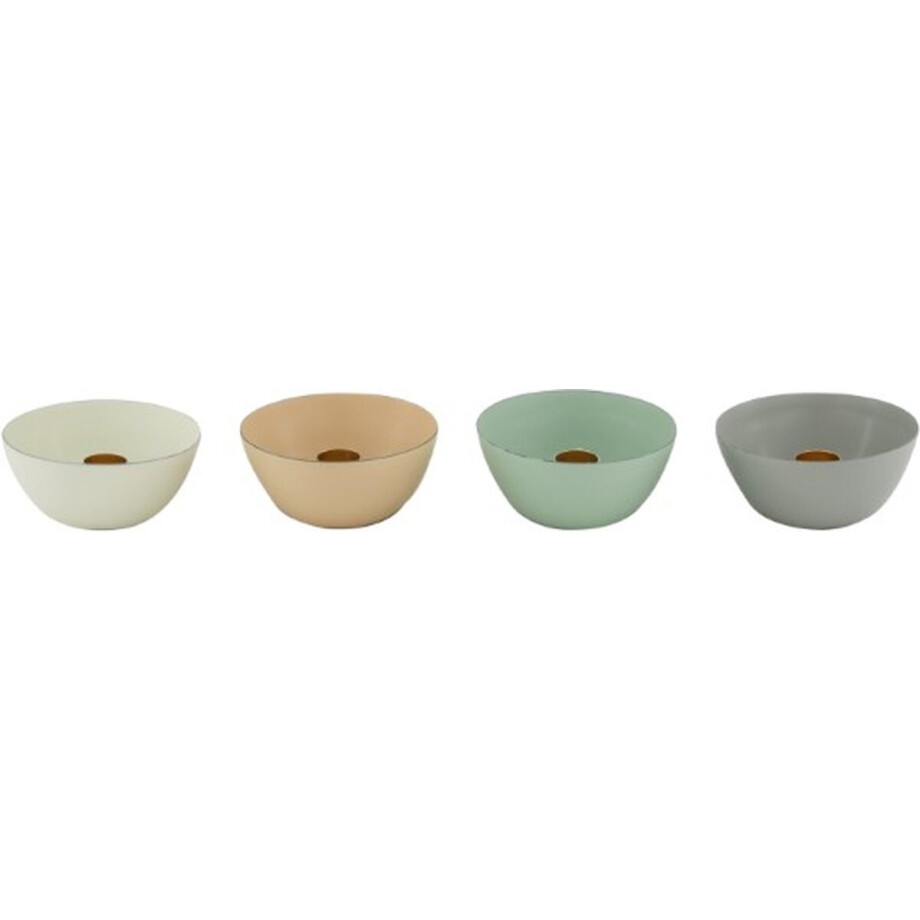 DKNC set van 4 metalen kaarsenhouders voor dinerkaars DKNC set van 4 metalen kaarsenhouders voor dinerkaars afbeelding 1