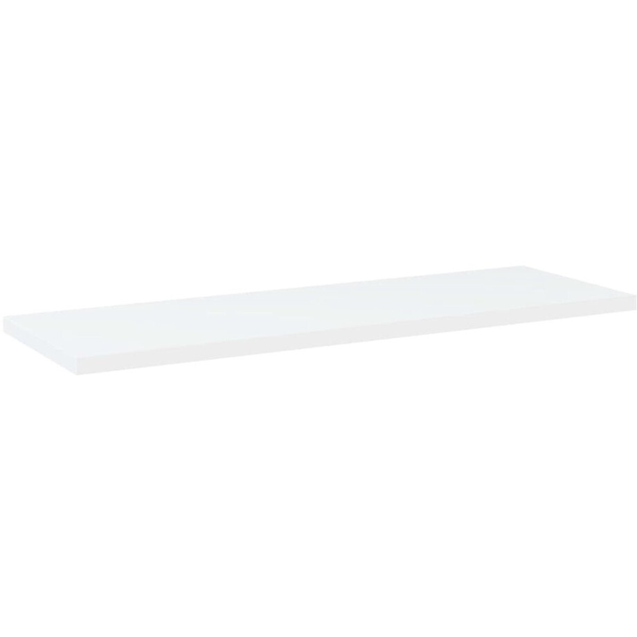 vidaXL Wandschappen - 4 stuks - 60x20x1,5 cm - Wit Wandplank - Boekenplank - Opbergruimte - Witte Muurdecoratie - Decoratief Plankje afbeelding 1