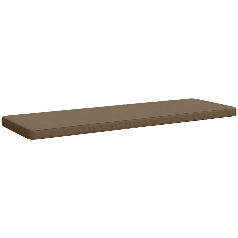 vidaXL - 1-delig - Bankkussen - VUGHT - 100% - Polyester - Taupe - 150 - x - 50 - x - 5 - cm vidaXL - 1-delig - Bankkussen - VUGHT - 100% - Polyester - Taupe - 150 - x - 50 - x - 5 - cm afbeelding 1
