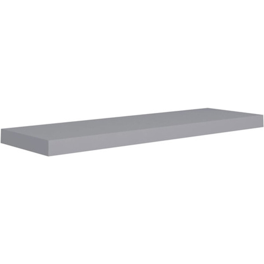 vidaXL - Wandschap - zwevend - 80x23,5x3,8 - cm - MDF - grijs afbeelding 1