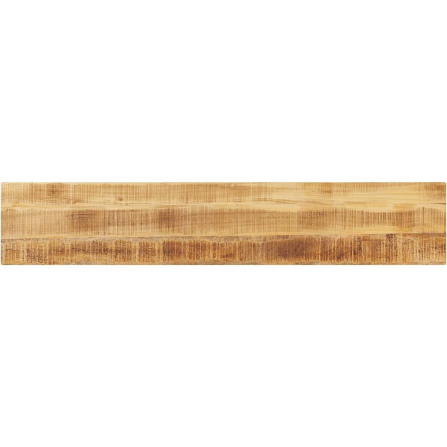 vidaXL - Tafelblad - rechthoekig - 140x20x2,5 - cm - massief - ruw - mangohout afbeelding 1
