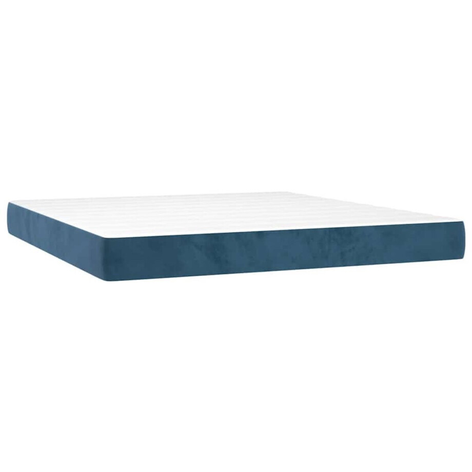 vidaXL - Pocketveringmatras - 160 - x - 220 - x - 20 - cm - Donkerblauw vidaXL - Pocketveringmatras - 160 - x - 220 - x - 20 - cm - Donkerblauw afbeelding 1