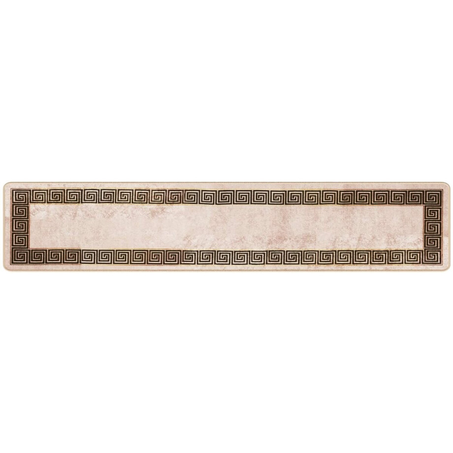 vidaXL - Tapijt - Runner - MARSA - Zwart - 50 - x - 250 - cm - Polyester - en - PVC afbeelding 1