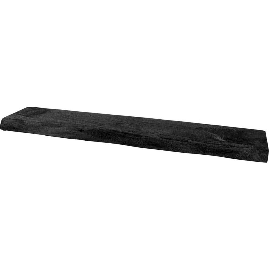 Wandplank Pure Zwart Mangohout 100 cm afbeelding 1
