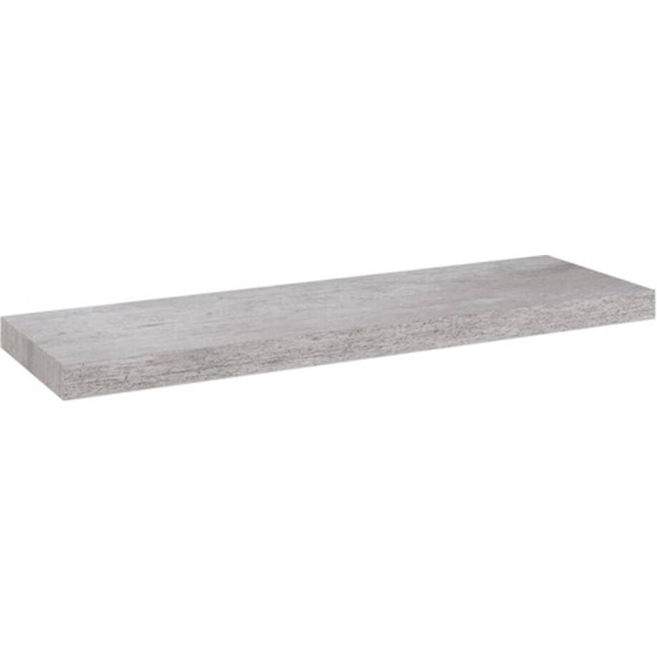 vidaXL - Wandschap - zwevend - 80x23,5x3,8 - cm - MDF - betongrijs afbeelding 1