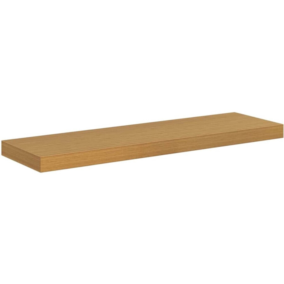vidaXL - Wandplank - Wandgemonteerd - Beige - 90 - x - 23,5 - x - 4 - cm - Bewerkt - hout afbeelding 1