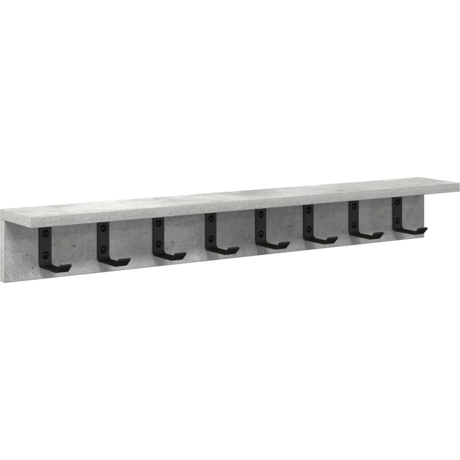 vidaXL - Wandgemonteerde - kapstok - Beton - Grijs - 80 - x - 10,5 - x - 10,5 - cm vidaXL - Wandgemonteerde - kapstok - Beton - Grijs - 80 - x - 10,5 - x - 10,5 - cm afbeelding 1