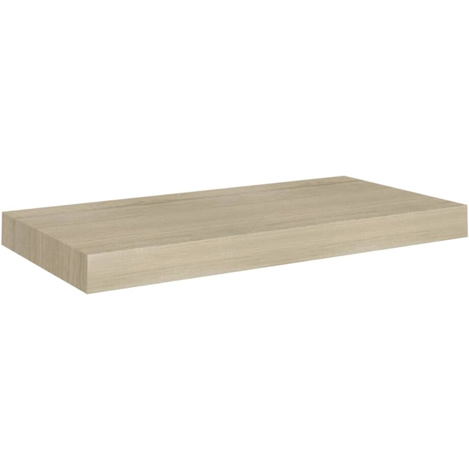 vidaXL Wandschap zwevend - MDF - Eikenkleur - 50x23x3,8 cm Wandplank - Zwevende Plank - Houten Plank - Eiken Kleur - Opbergruimte vidaXL Wandschap zwevend - MDF - Eikenkleur - 50x23x3,8 cm Wandplank - Zwevende Plank - Houten Plank - Eiken Kleur - Opbergruimte afbeelding 1