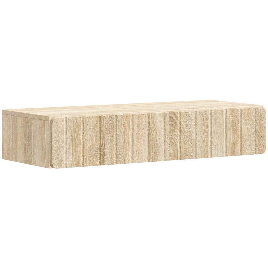 vidaXL - Wandgemonteerde - Zijtafel - Sonoma - Eiken - 87,5 - x - 34,5 - x - 17 - cm afbeelding 1