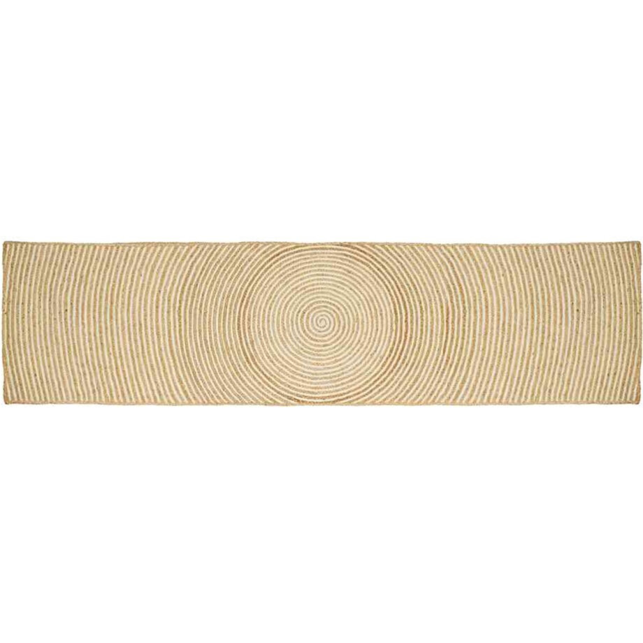 vidaXL - Vloerkleden - Wit - 60 - x - 400 - cm - Jute afbeelding 1