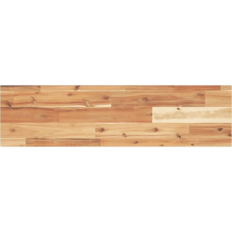 vidaXL - Wandschap - zwevend - olieafwerking - 80x20x2 - cm - massief - acaciahout afbeelding 1