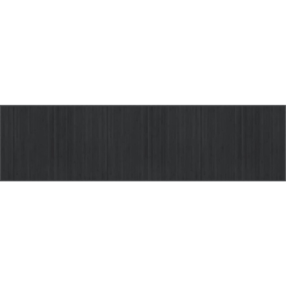 vidaXL - Vloerkleed - rechthoekig - 80x300 - cm - bamboe - grijs vidaXL - Vloerkleed - rechthoekig - 80x300 - cm - bamboe - grijs afbeelding 1