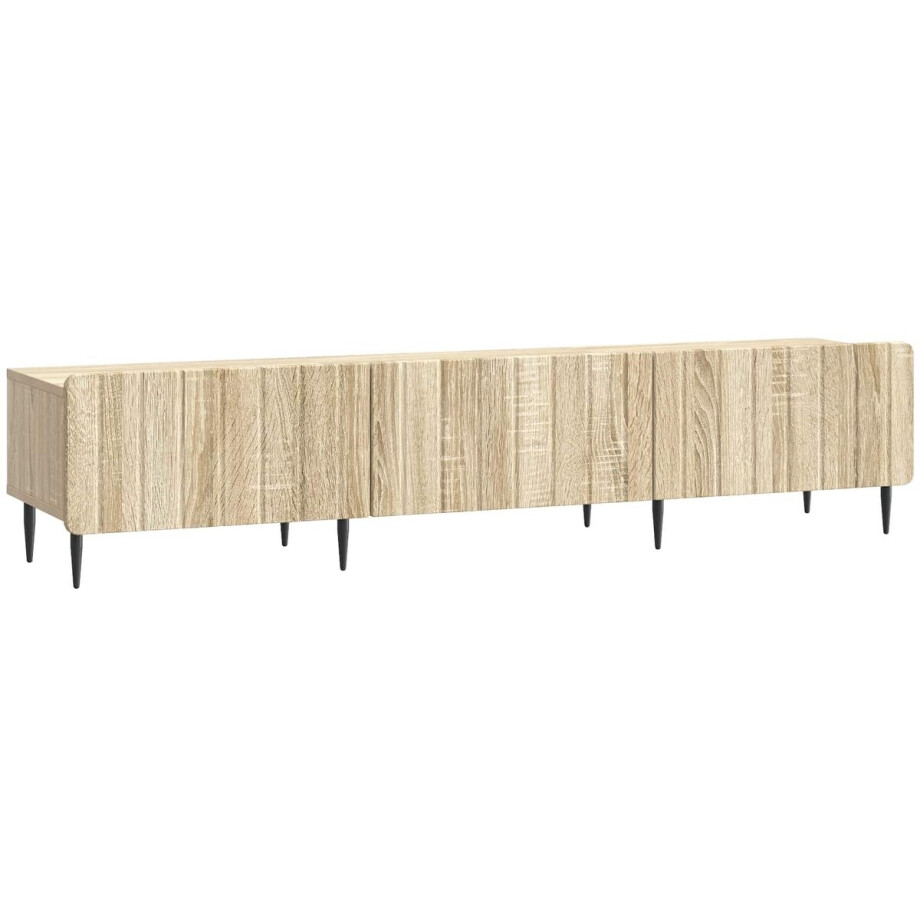 vidaXL - TV - Kast - met - lade - Sonoma - Eiken - 147 - x - 34,5 - x - 32 - cm - Bewerkt - hout vidaXL - TV - Kast - met - lade - Sonoma - Eiken - 147 - x - 34,5 - x - 32 - cm - Bewerkt - hout afbeelding 1