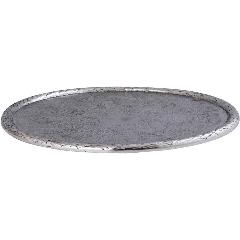 PTMD - Schaal Fahdi - Zilver - 36x36x2.5cm afbeelding 1