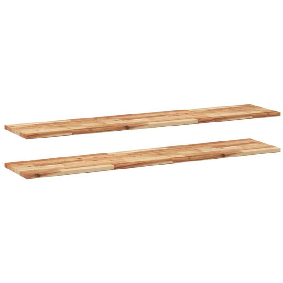 The Living Store Wandschappen 2 st zwevend olieafwerking 120x30x2 cm acaciahout - Zwevende Wandplank - Wandplank - Houten Wandplank - Acaciahout - Zwevende Schappen The Living Store Wandschappen 2 st zwevend olieafwerking 120x30x2 cm acaciahout - Zwevende Wandplank - Wandplank - Houten Wandplank - Acaciahout - Zwevende Schappen afbeelding 1