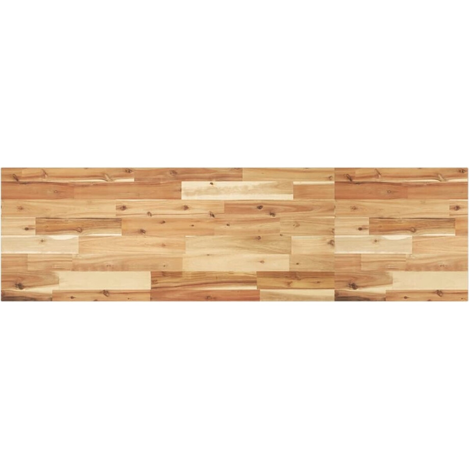vidaXL - Tafelblad - rechthoekig - 140x40x2 - cm - massief - acaciahout afbeelding 1