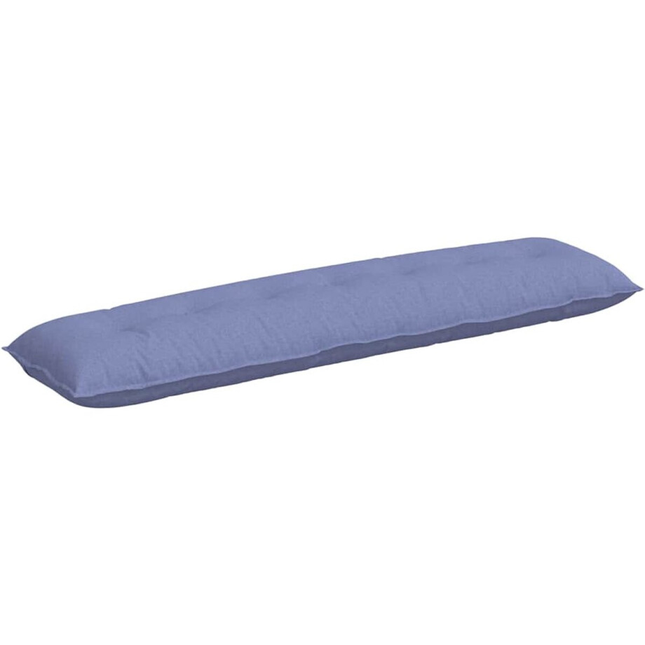 vidaXL - Rugkussen - Jeans - Blauw - 200 - x - 19 - x - 50 - cm - Stof afbeelding 1
