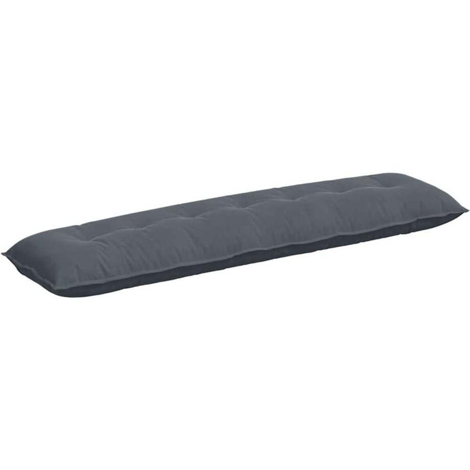 vidaXL - Rugkussen - Donkergrijs - 200 - x - 50 - cm - Corduroy - stof vidaXL - Rugkussen - Donkergrijs - 200 - x - 50 - cm - Corduroy - stof afbeelding 1