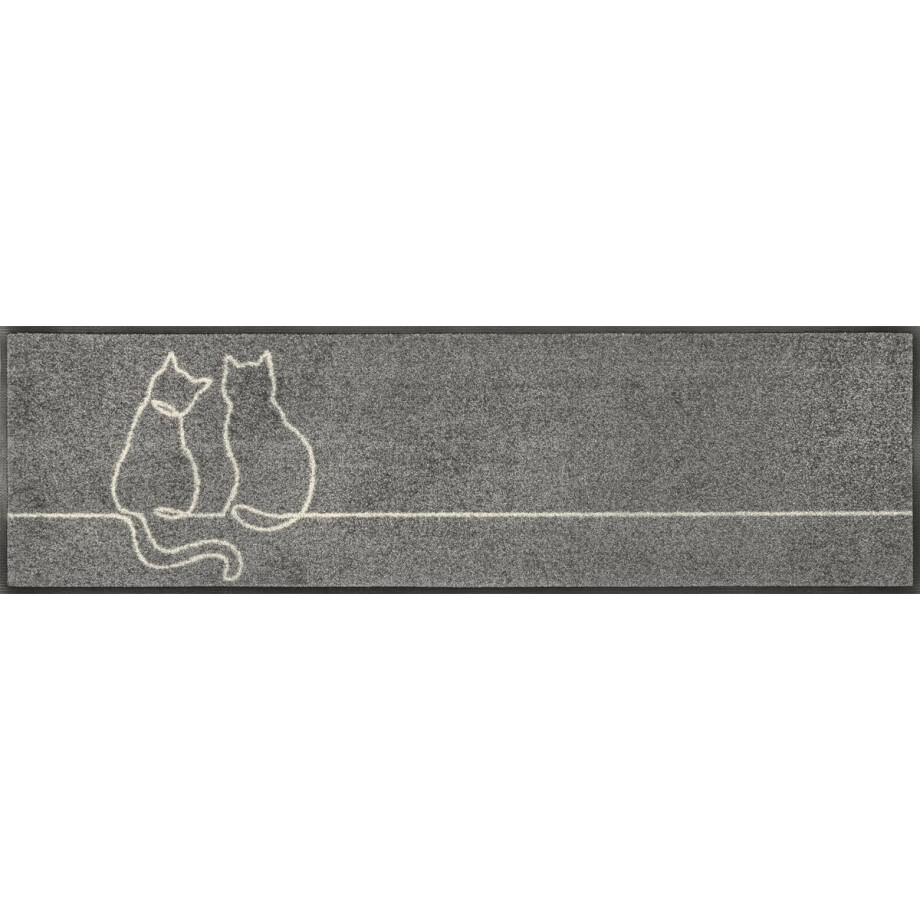 Kleen-Tex Wash+Dry Design Wasbare Deurmat - Loper - Lovetails - 35 x 120cm Kleen-Tex Wash+Dry Design Wasbare Deurmat - Loper - Lovetails - 35 x 120cm afbeelding 1