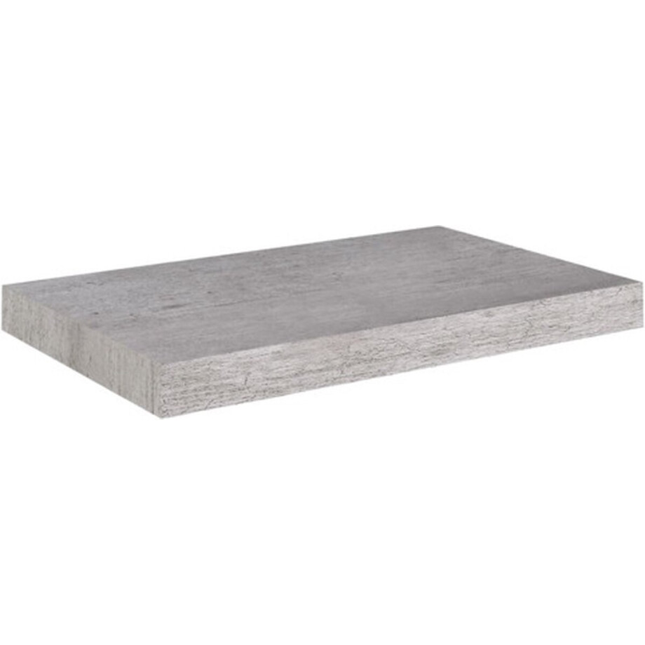 vidaXL - Wandschap - zwevend - 50x23,5x3,8 - cm - MDF - betongrijs afbeelding 1