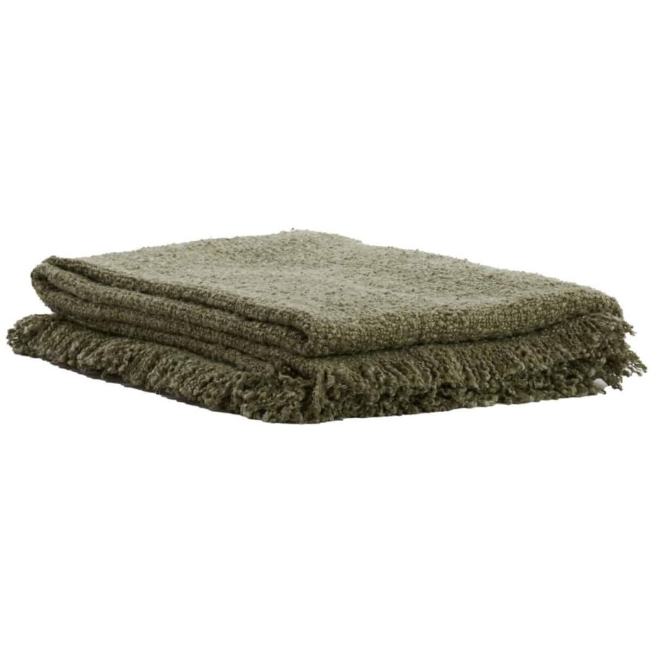 Light & Living Deken Miraso - Groen - 170x130x0,5cm - Bohemian Light & Living Deken Miraso - Groen - 170x130x0,5cm - Bohemian afbeelding 1