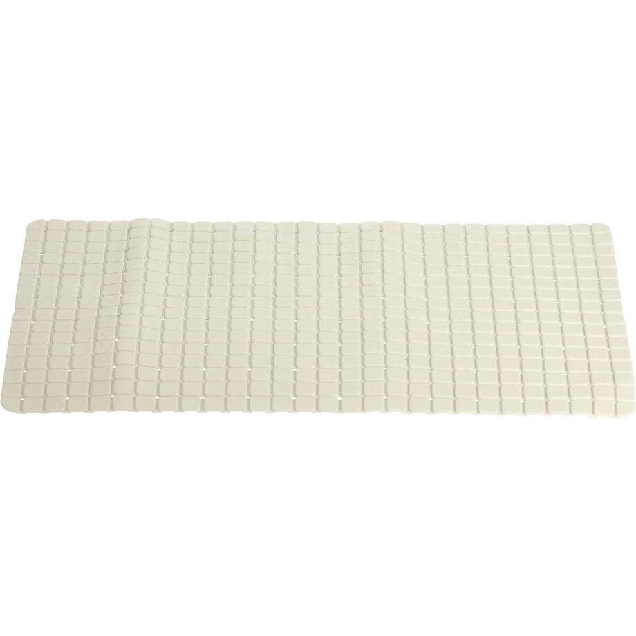 Excellent Houseware Badmat - antislip - creme wit - 69 x 39 cm - badkuipmat afbeelding 1