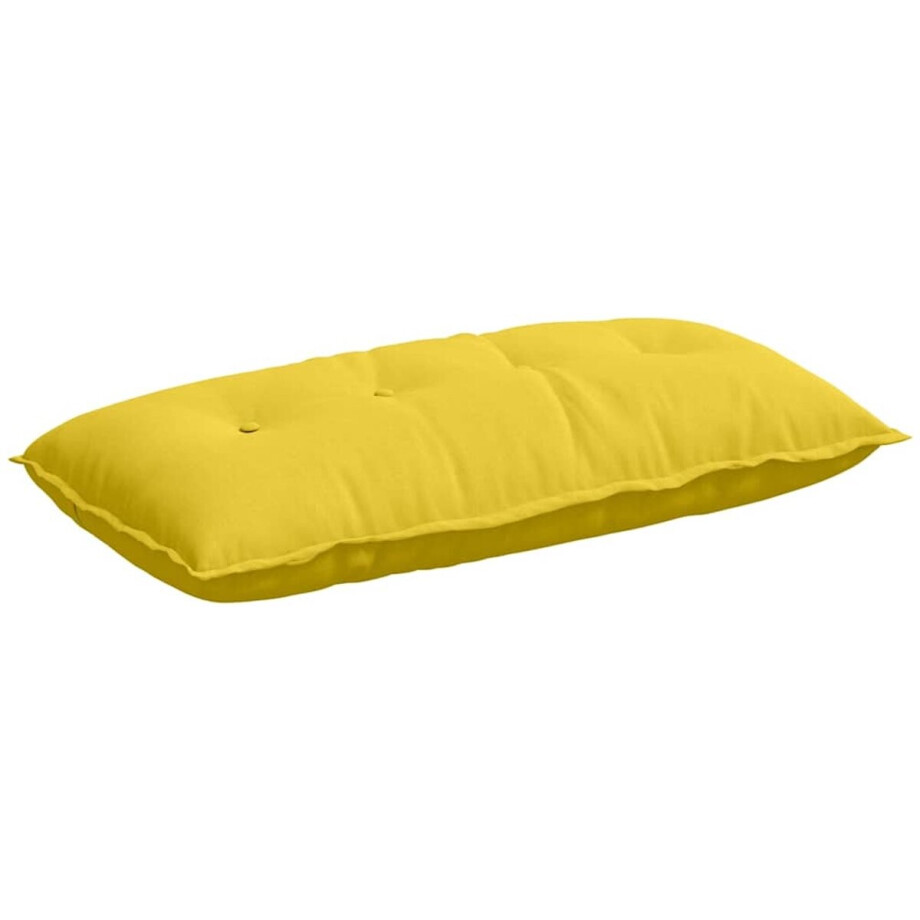 vidaXL - Rugkussen - Licht - Geel - 200 - x - 19 - x - 50 - cm - Stof vidaXL - Rugkussen - Licht - Geel - 200 - x - 19 - x - 50 - cm - Stof afbeelding 1