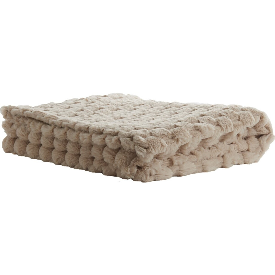 Light&living Plaid 170x130 cm VIENNE beige afbeelding 1