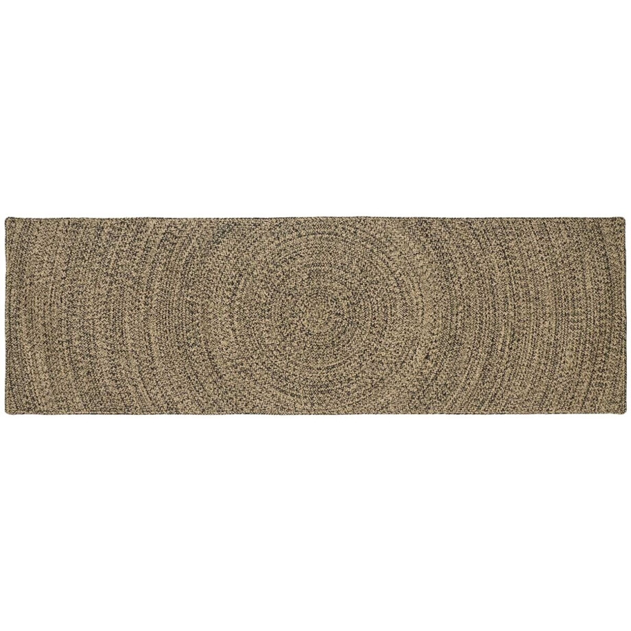 vidaXL - Gebied - Tapijt - Naturel - en - Zwart - 80 - x - 200 - cm - Jute vidaXL - Gebied - Tapijt - Naturel - en - Zwart - 80 - x - 200 - cm - Jute afbeelding 1