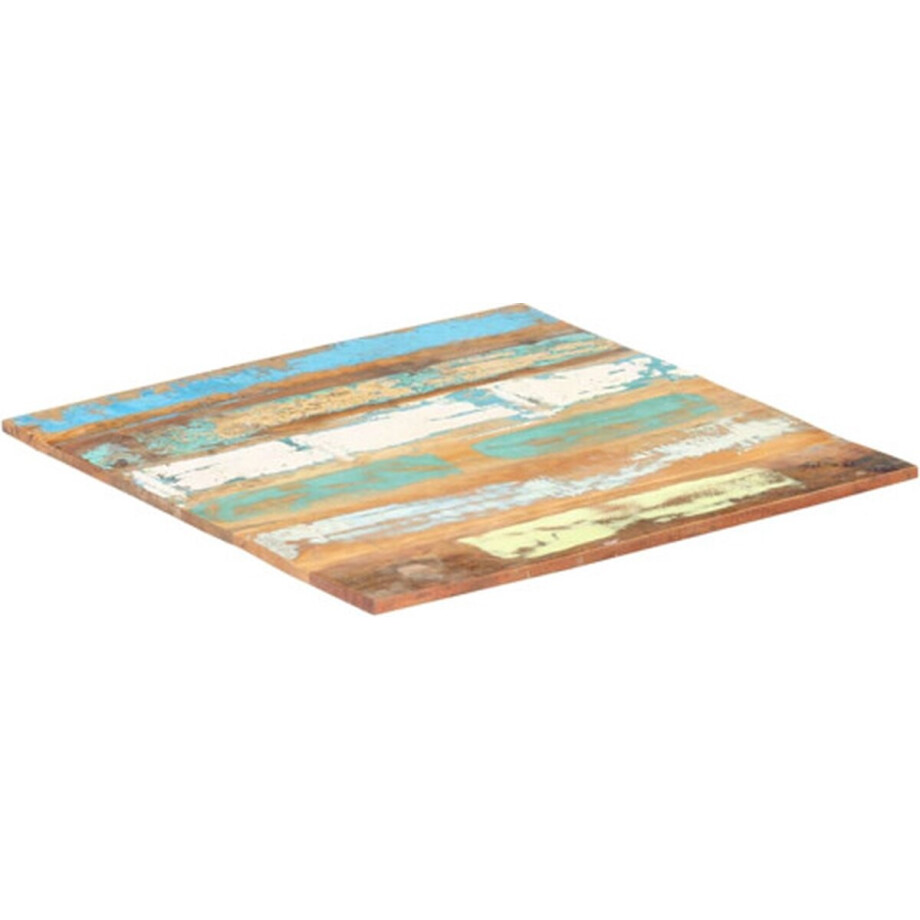 vidaXL - Tafelblad - vierkant - 15-16 - mm - 80x80 - cm - massief - gerecycled - hout afbeelding 1