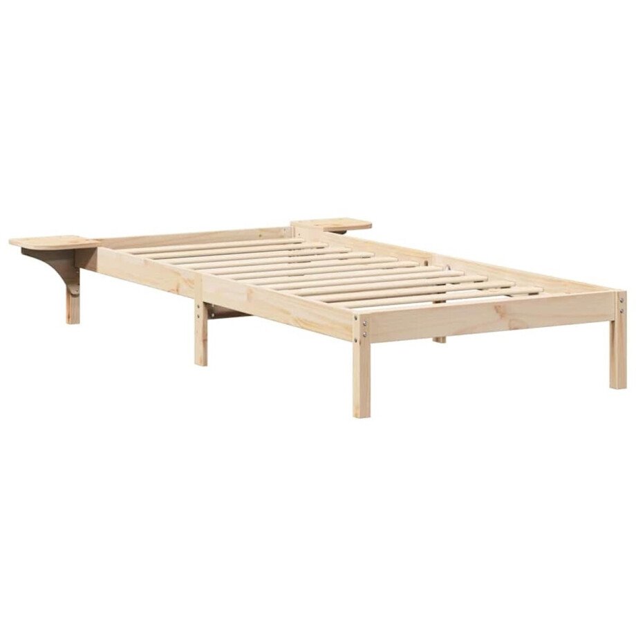vidaXL - Bedframe - Naturel - 100 - x - 200 - cm - Massief - grenenhout afbeelding 1
