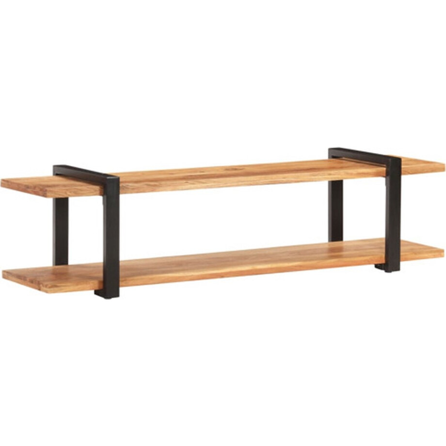 vidaXL - Tv-meubel - 160x40x40 - cm - massief - acaciahout afbeelding 1