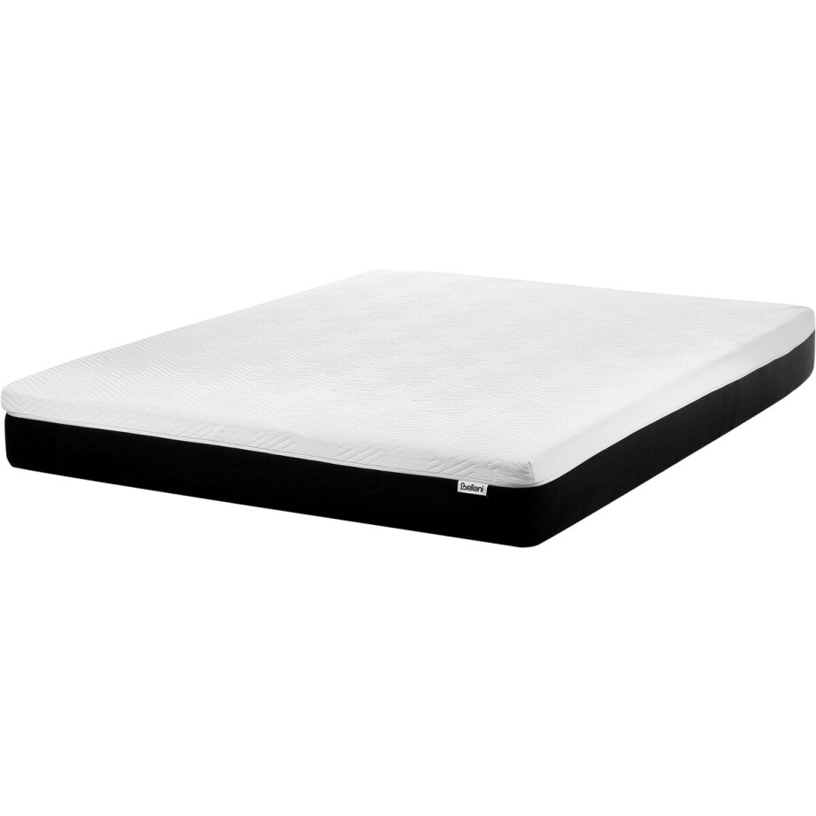 BELIANI COZY - Schuimmatras stevig - Zwart/Wit - 160 x 200 cm - Latex BELIANI COZY - Schuimmatras stevig - Zwart/Wit - 160 x 200 cm - Latex afbeelding 1