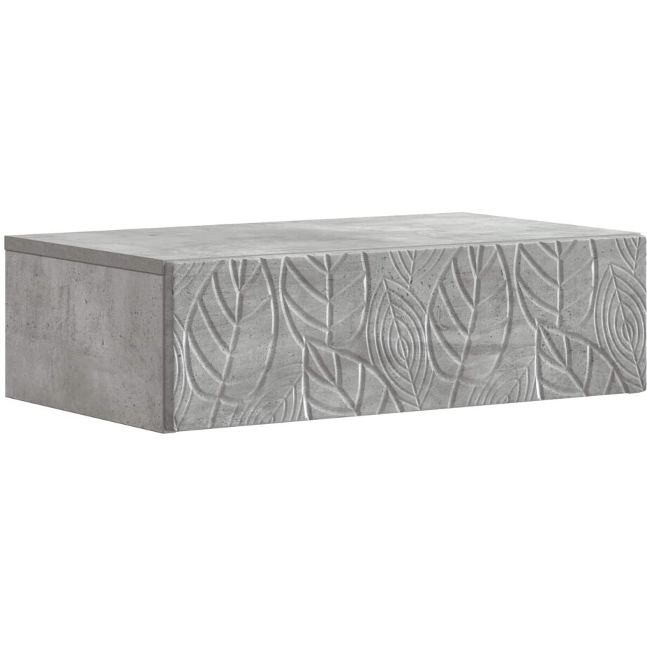 vidaXL - Wandgemonteerde - Zijtafel - 87,5 - x - 34,5 - x - 17 - cm - Bewerkt - hout afbeelding 1