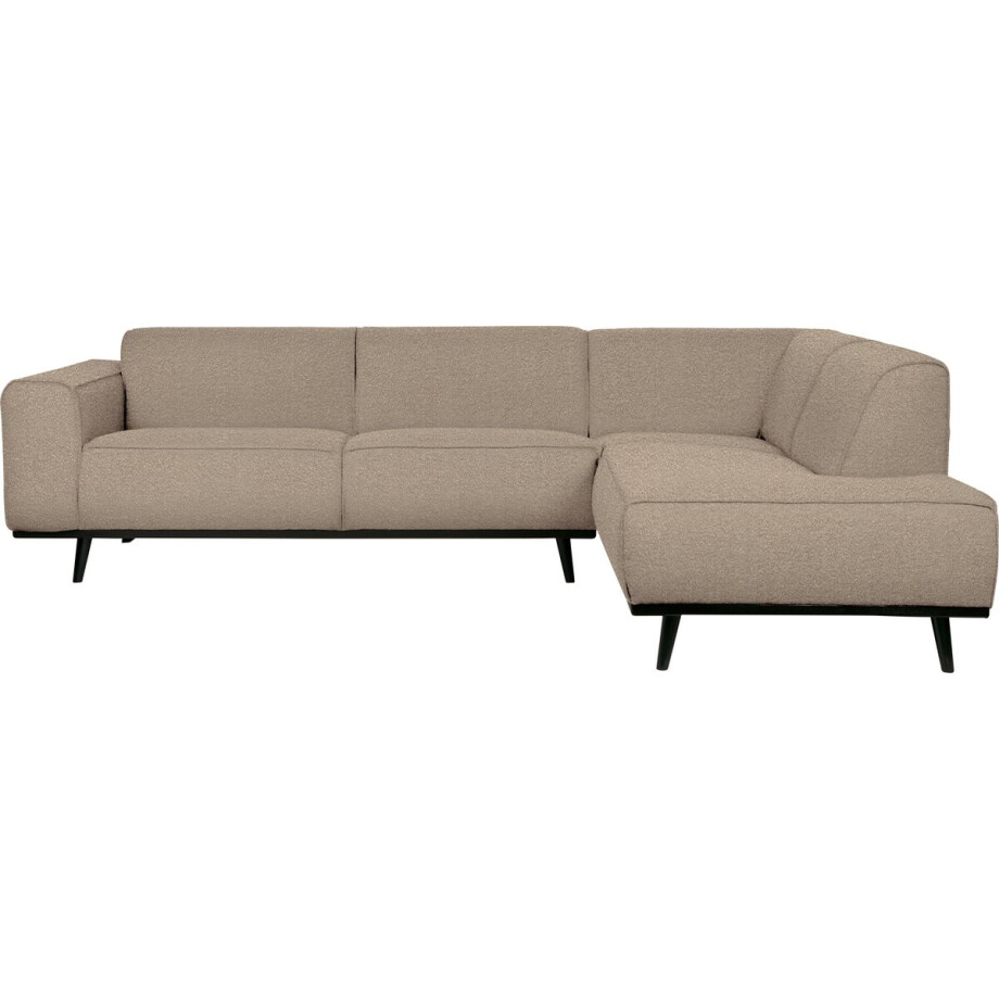 WOOOD Statement Hoekbank Rechts - Boucle - Beige - 77x274x210 afbeelding 1