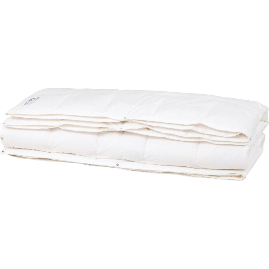 Balette Eendendons 4-Seizoenen Dekbed - 240x220 - Tweepersoons - 2-Delig met Drukknopen - 90% Eendendons - Anti Huisstofmijt & Allergiee (NOMITE) - Warmteklasse 1, 3 & 4 - Zomer & Winterdekbed afbeelding 1