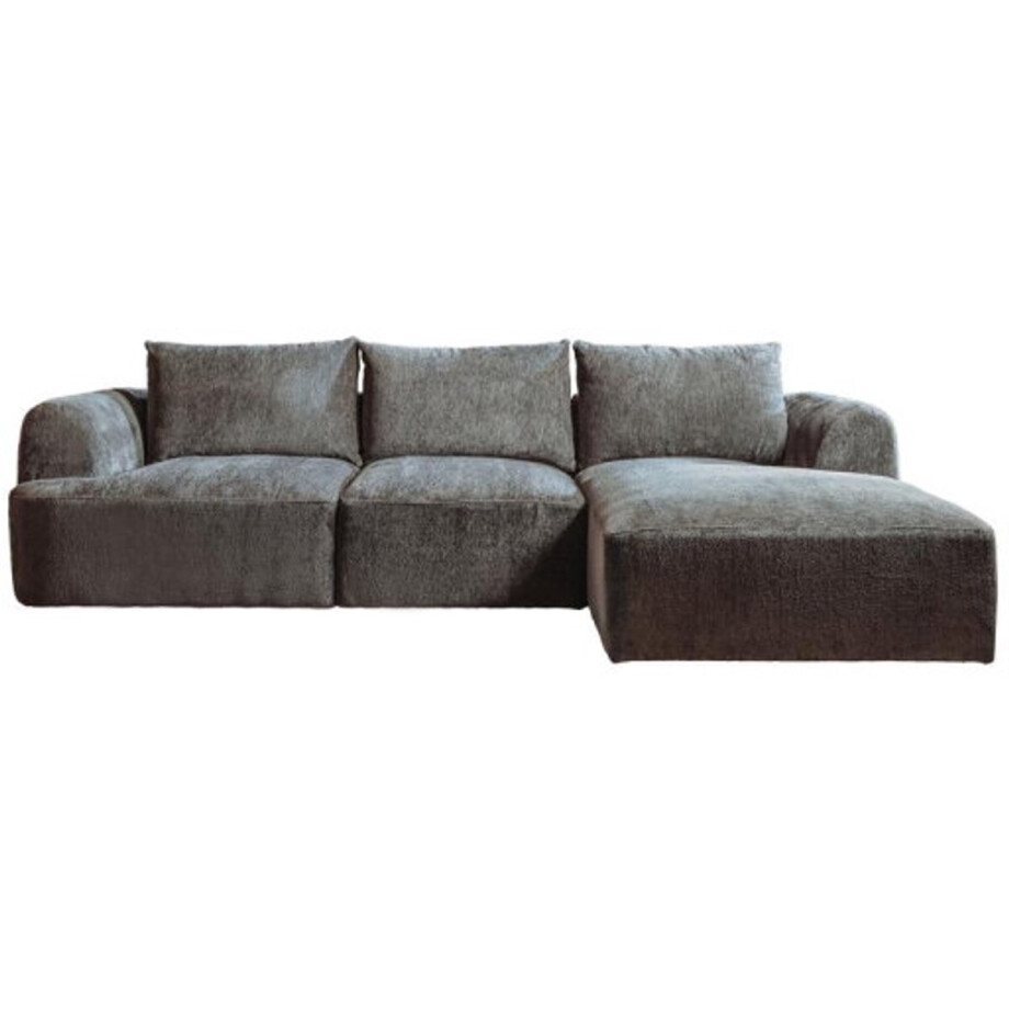 Canterbury 2 5-AL + Chaise R - Mona 464 Cement Grey Canterbury 2 5-AL + Chaise R - Mona 464 Cement Grey afbeelding 1