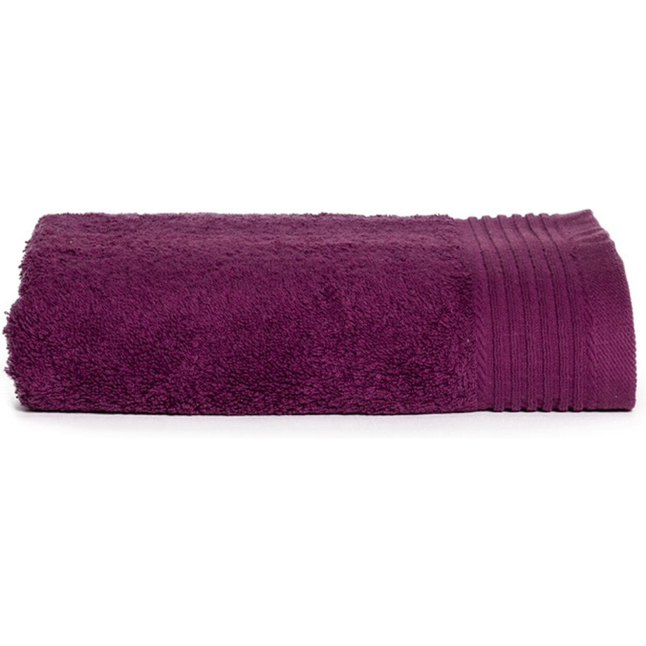 The One Towelling Deluxe handdoek - 60 x 110 cm - Badlaken - Hoge vochtopname - Met ophanglus - 550 gr/m² - 100% Gekamd katoen - Pruim afbeelding 1