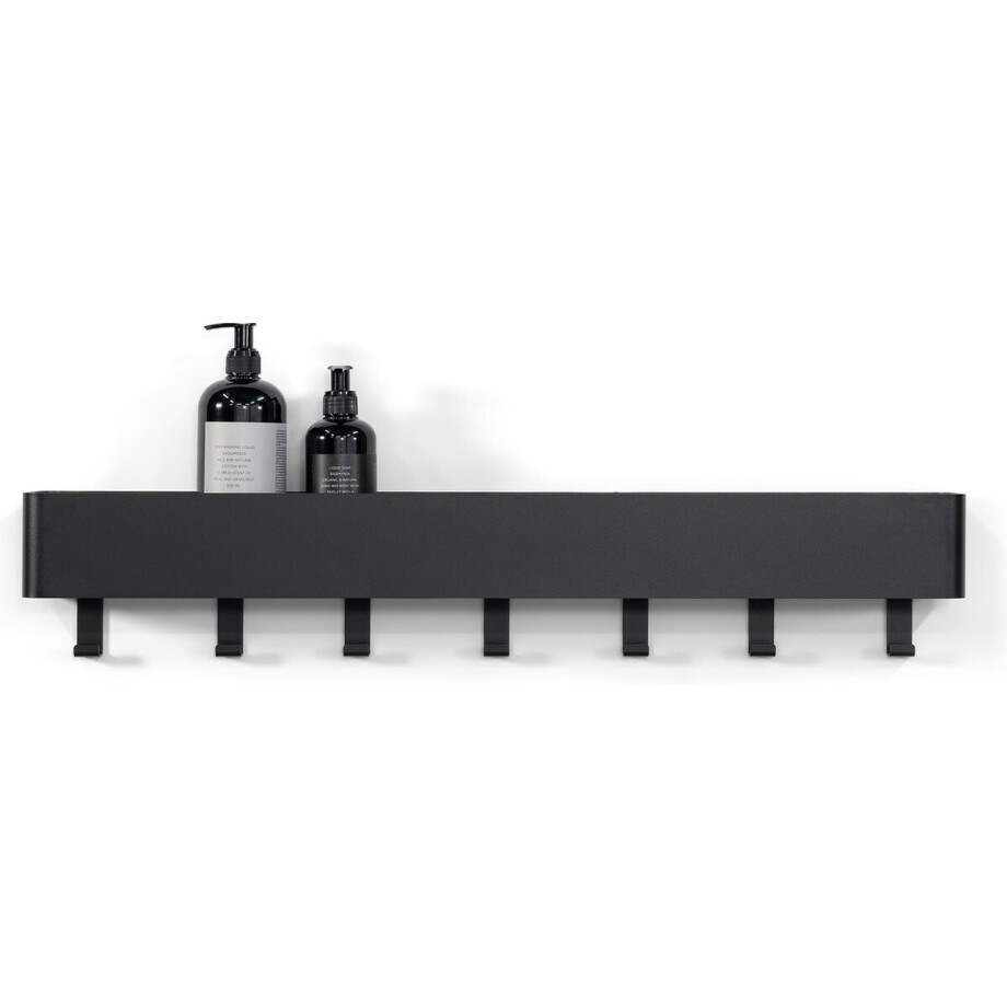 Spinder Design kapstok Multi 7 - Zwart - 7 haken - Staal Spinder Design kapstok Multi 7 - Zwart - 7 haken - Staal afbeelding 1