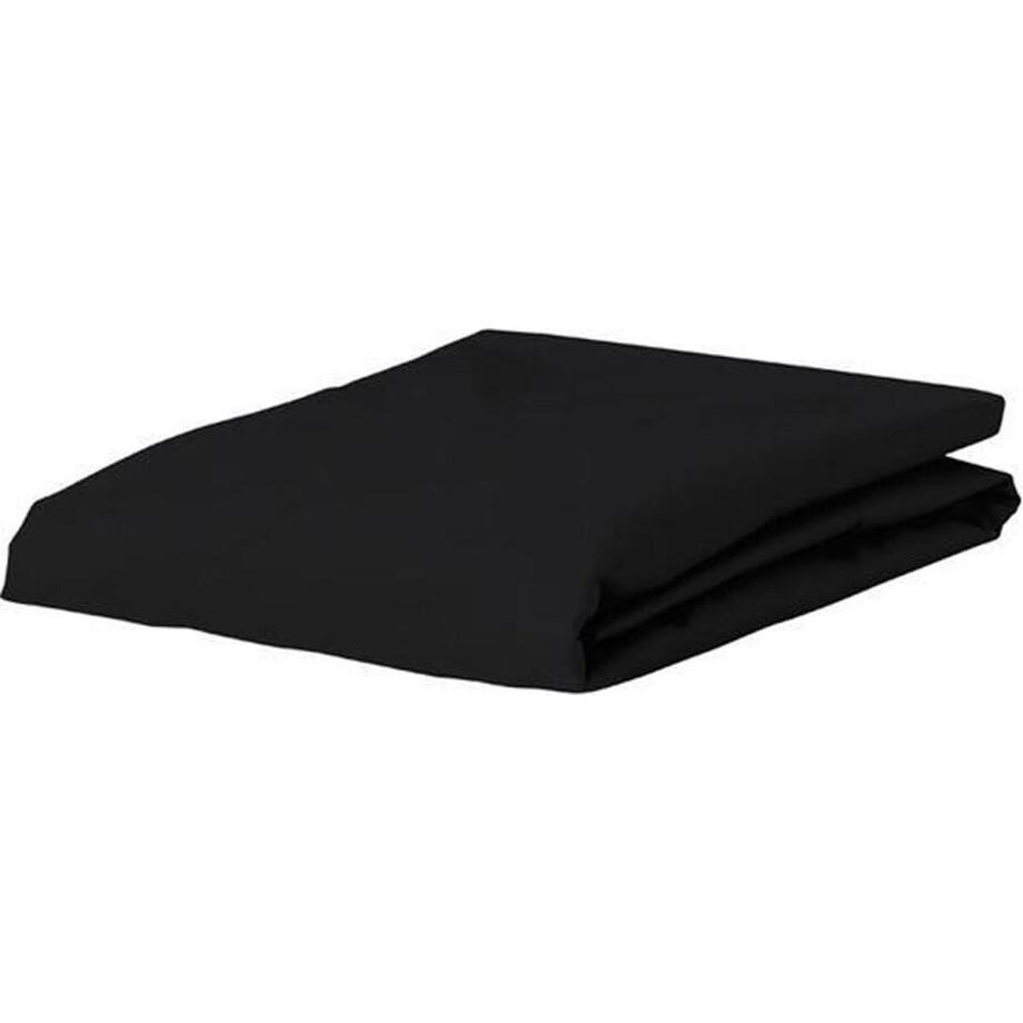 Essenza Hoeslaken Percal Tweepersoons - Zwart 180x200 afbeelding 1