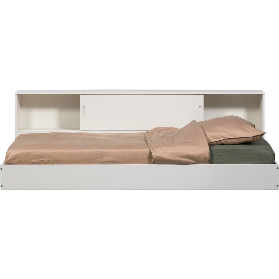 WOOOD Carter Bed - Grenenhout - Wit - 90x200 WOOOD Carter Bed - Grenenhout - Wit - 90x200 afbeelding 1