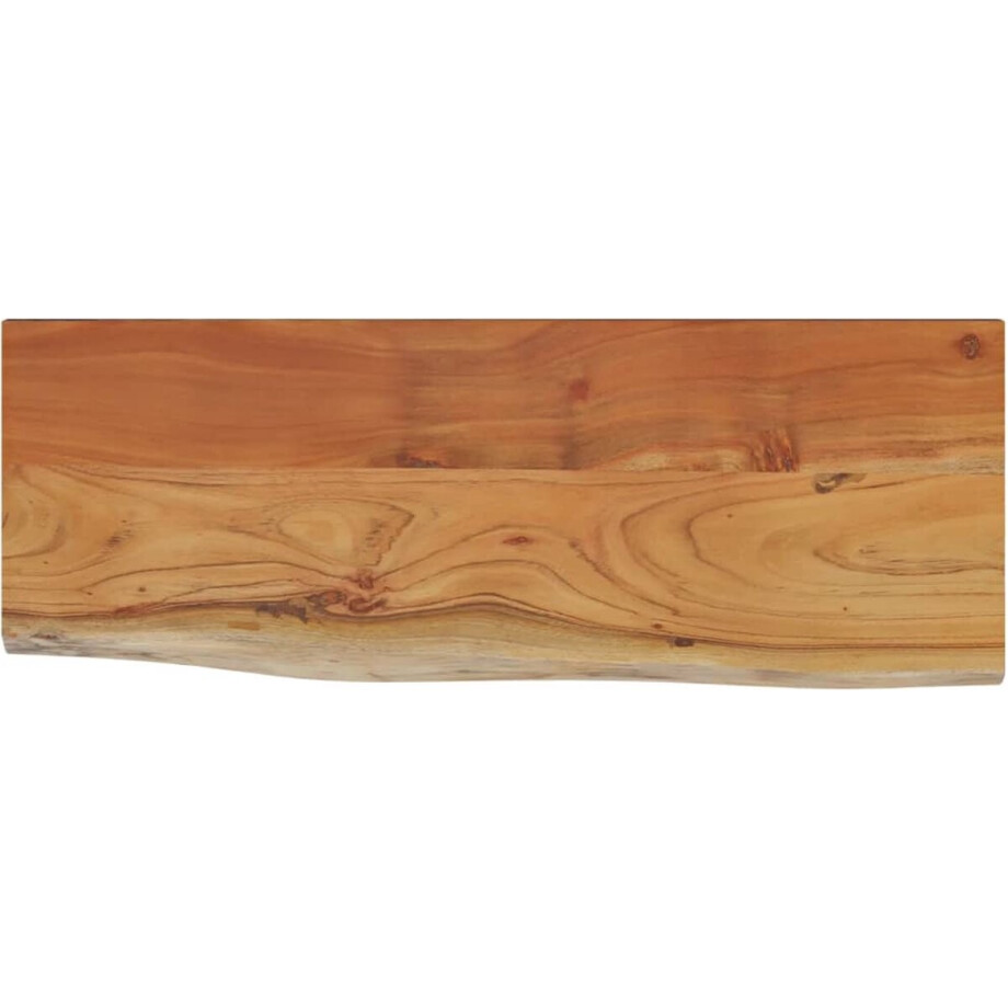 vidaXL - Wandschap - rechthoekig - natuurlijke - rand - 70x30x2,5 - cm - acaciahout vidaXL - Wandschap - rechthoekig - natuurlijke - rand - 70x30x2,5 - cm - acaciahout afbeelding 1