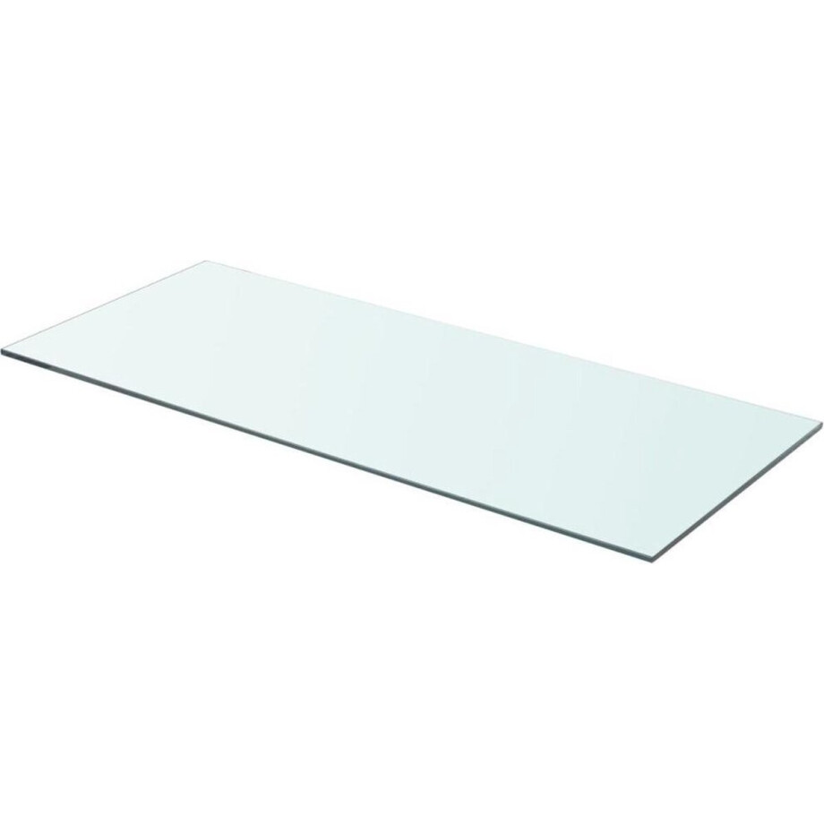 vidaXL - Wandschap - transparant - 70x30 - cm - glas afbeelding 1
