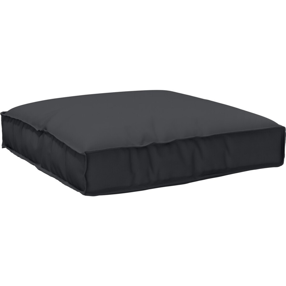 vidaXL - Kussen - Zwart - 80 - x - 80 - x - 12 - cm - Oxford - Stof afbeelding 1