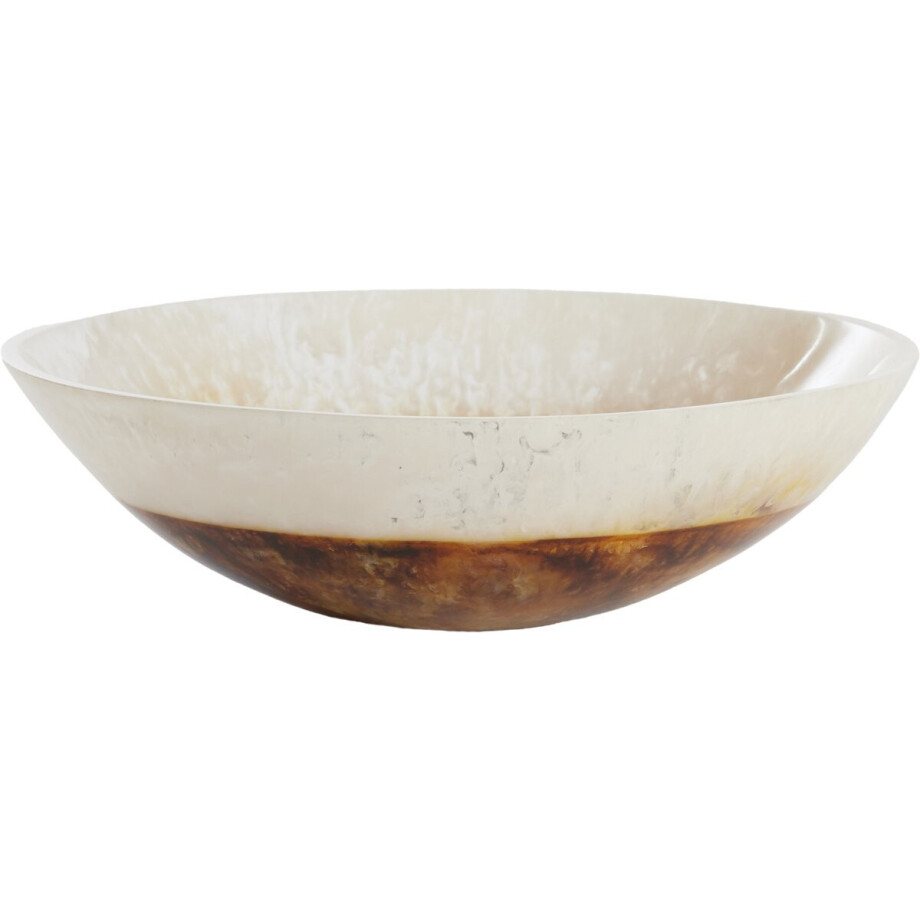 Light&living Schaal Ø26x7,5 cm BINANGA crème+bruin afbeelding 1